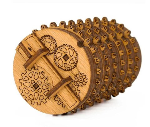 -: Hlavolam - Kryptos - Cryptex Wooden Kit