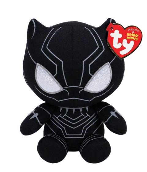 neuveden: Beanie Babies Marvel - BLACK PANTHER 15 cm