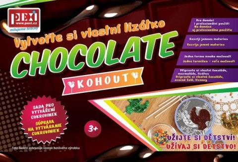 neuveden: PEXI CHOCOLATE ART /  Vytvořte si vlastní lízátko- Kohout