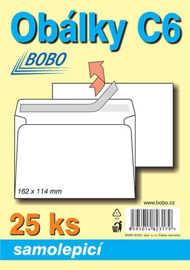 neuveden: Obálky C6 samolepicí (bal. 25ks) neuveden: Obálky C6 samolepicí (bal. 25ks)