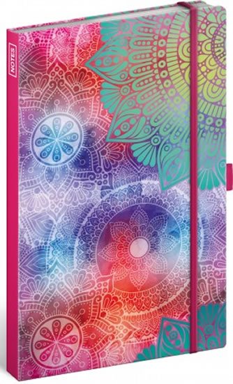 neuveden: Notes Mandala, linkovaný, 13 × 21 cm