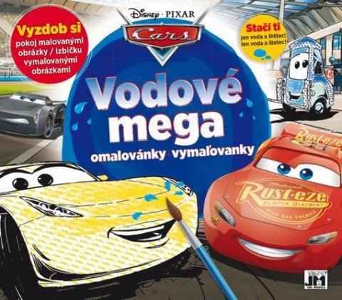 neuveden: Auta - Vodové mega omalovánky