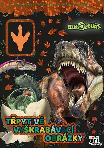 neuveden: Třpytivé vyškrabávací obrázky Dinosauři