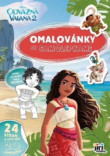 neuveden: Vaiana 2 - Omalovánky A4 se samolepkami