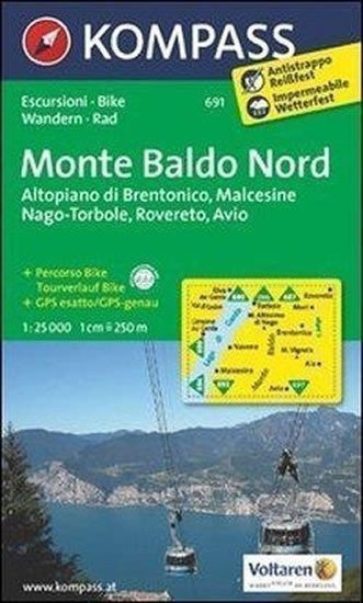 neuveden: Monte Baldo Nord 691 / 1:25T NKOM