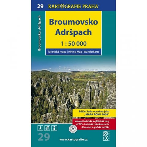 neuveden: 1: 50T (29)-Broumovsko, Adršpach (turistická mapa)