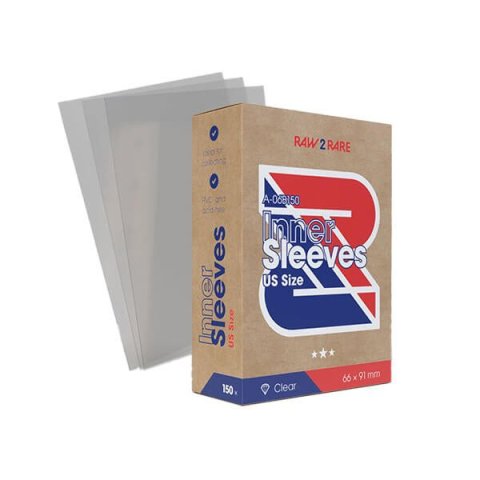 : Obaly na karty: Inner Sleeves US - Průhledné 66 x 91 mm