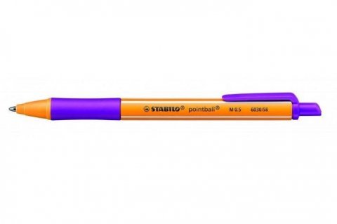 neuveden: Kuličkové pero STABILO pointball lila
