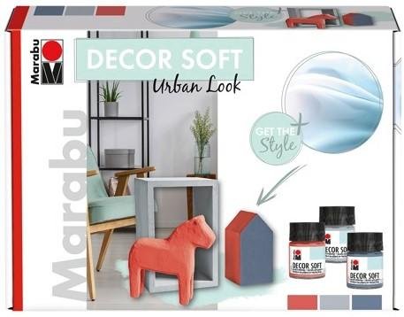 neuveden: Marabu akrylová barva DECOR SOFT sada URBAN LOOK