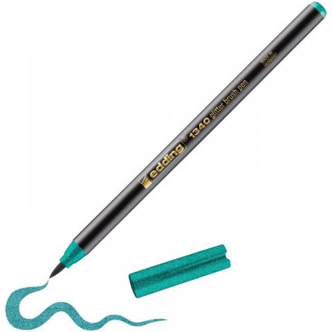 neuveden: Edding Štětcový popisovač 1340 - třpytivě tmavě zelený