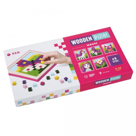 neuveden: Wooden Pixel: Kouzla: dřevěná mozaika 250 kostiček a 7 předloh neuveden: Wooden Pixel: Kouzla: dřevěná mozaika 250 kostiček a 7 předloh