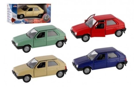 neuveden: Auto Welly Škoda Favorit na volný chod - mix barev