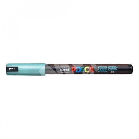 neuveden: POSCA akrylový popisovač - metalicky zelený 0,7 mm