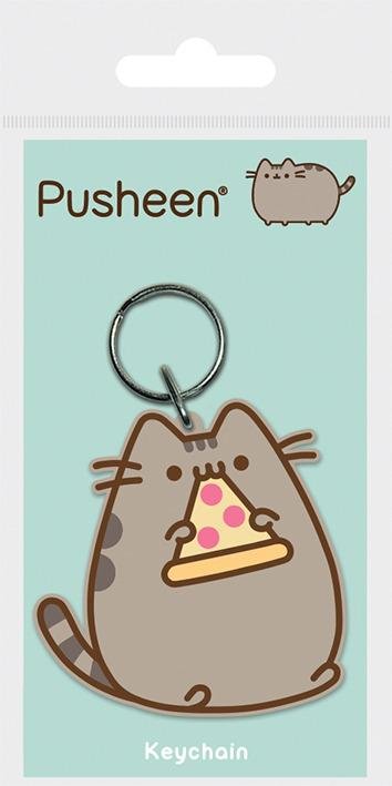 neuveden: Klíčenka gumová, Pusheen (pizza)
