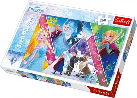 neuveden: Trefl Puzzle Frozen - Kouzelné vzpomínky / 260 dílků