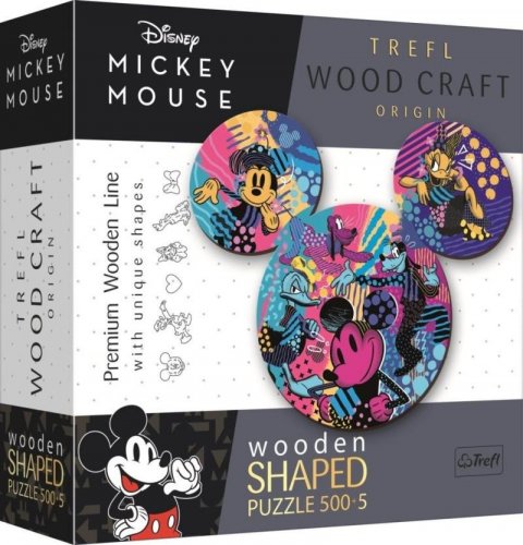 neuveden: Trefl Wood Craft Origin Puzzle Mickey Mouse 505 dílků - dřevěné neuveden: Trefl Wood Craft Origin Puzzle Mickey Mouse 505 dílků - dřevěné