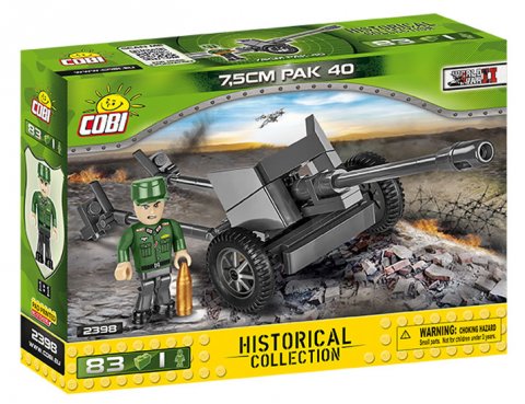 neuveden: Stavebnice COBI - II WW Pak 40, 83 k, 1 f
