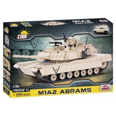 neuveden: Stavebnice COBI 2608 Small Army Tank M1A2 Abrams 135/765 kostek+1 figurka