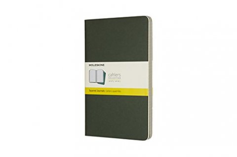 neuveden: Moleskine: Sešity 3 ks čtverečkované zelené L neuveden: Moleskine: Sešity 3 ks čtverečkované zelené L