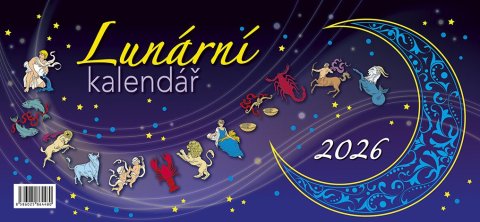 neuveden: Kalendář 2026 Lunární, stolní, 29,7 x 13,8 cm