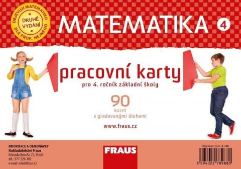 neuveden: Matematika 4 - Pracovní karty pro 4. ročník ZŠ