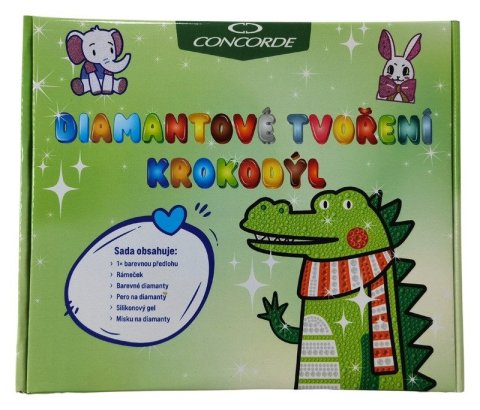 -: Diamantové tvoření Krokodýl