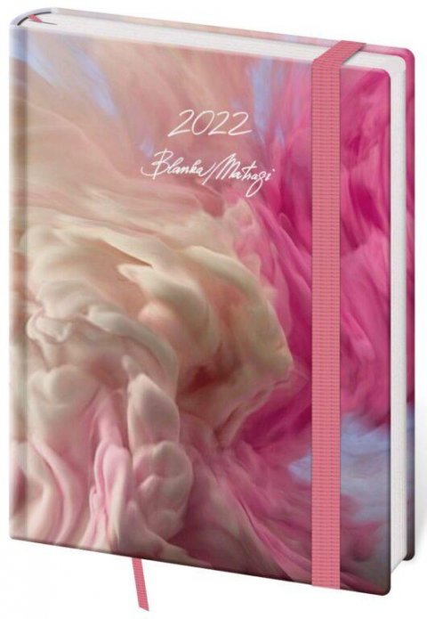 Matragi Blanka: Diář 2022 Vario - Matragi Pink s gumičkou, týdenní, B6