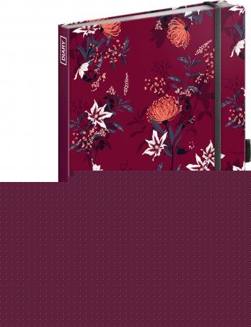 neuveden: Diář 2022: Flowers - týdenní, 13 x 21 cm