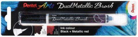neuveden: Pentel Dual Metallic Brush štětečkový popisovač - černý neuveden: Pentel Dual Metallic Brush štětečkový popisovač - černý
