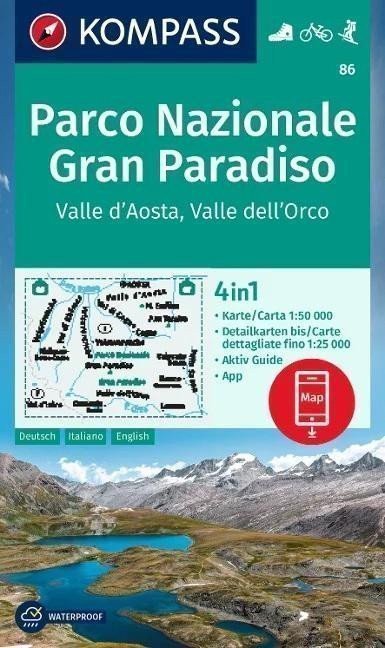 neuveden: Parco Nazionale Gran Paradiso, Valle d´Aosta, Valle dell´Orco 1:50 000 / tu