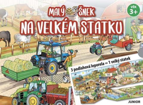 neuveden: Malý šnek na velkém statku - 3 podlahová leporela = 1 velký statek