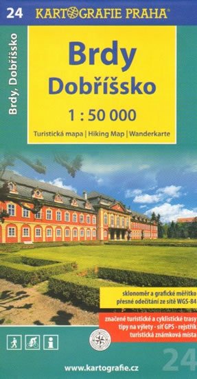neuveden: 1: 50T (24)-Brdy, Dobříšsko (turistická mapa)
