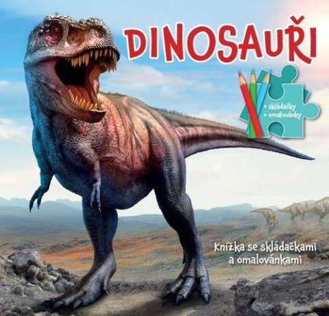 neuveden: Dinosauři - Knížka se skládačkami a omalovánkami