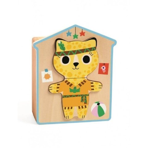 neuveden: DJECO Puzzle - skládání Veselé kočičky