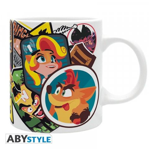neuveden: Crash Bandicoot Keramický hrnek 320 ml - Sticker Crash