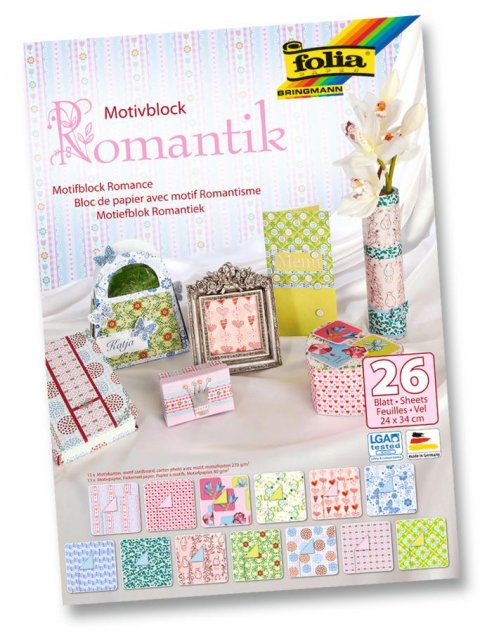 neuveden: Folia Blok Designových papírů s motivem - Romantika 26 listů neuveden: Folia Blok Designových papírů s motivem - Romantika 26 listů