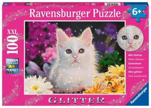 neuveden: Ravensburger Puzzle - Kočka 100 dílků, třpytivé