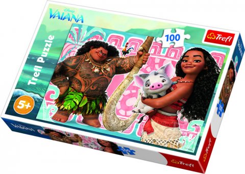 neuveden: Trefl Puzzle Odvážná Vaiana / 100 dílků