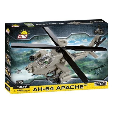 neuveden: Stavebnice COBI Armed Forces AH-64 Apache, 1:48, 510 kostek