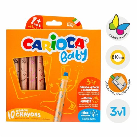neuveden: Carioca multifunkční voskovky 3v1 Baby - 10 ks neuveden: Carioca multifunkční voskovky 3v1 Baby - 10 ks