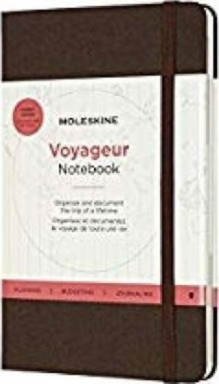 neuveden: Moleskine Zápisník Voyageur hnědý