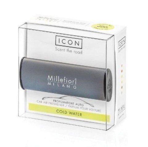 neuveden: Millefiori Milano Icon Cold Water / vůně do auta Classic - tmavě šédá