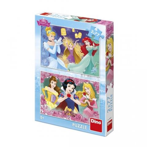 neuveden: Puzzle Princezny v růžích 2x77 dílků