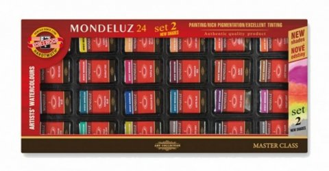 neuveden: Koh-i-noor barvy akvarelové umělecké MODELUZ souprava 2. 24 ks set 2