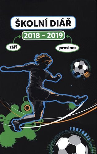 neuveden: Školní diář Fotbal - září 2018 – prosinec 2019, 9,8 x 14,5 cm