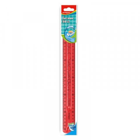 neuveden: Keyroad Pravítko Flexi, 30 cm - červené neuveden: Keyroad Pravítko Flexi, 30 cm - červené