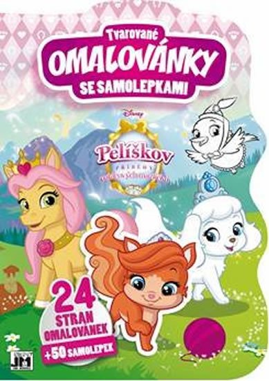 neuveden: Palace Pets - Tvarované omalovánky se samolepkami
