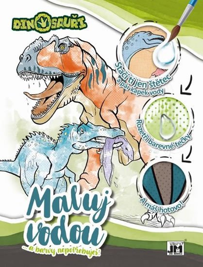 neuveden: Dinosauři - Vodová omalovánka A4 neuveden: Dinosauři - Vodová omalovánka A4