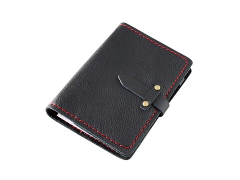 neuveden: Kožený diář A6 Černý - Montana