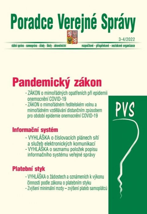 kolektiv autorů: Poradce veřejné správy 3-4/2022